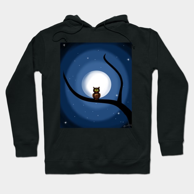 MIDNIGHT OWL Hoodie by Art by Eric William.s